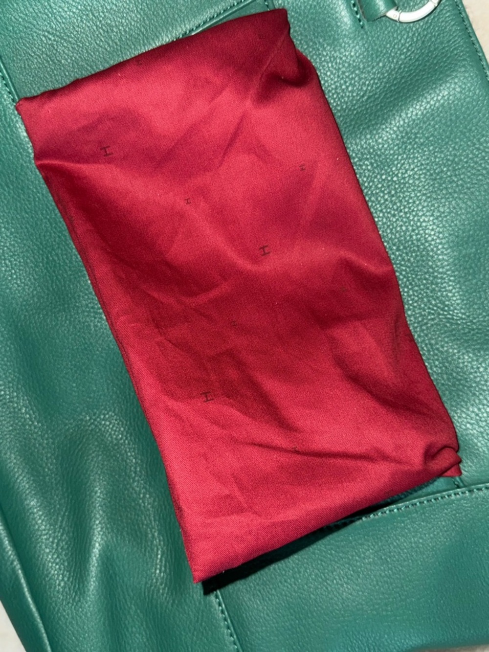 NWOT Hammitt Verdant Green Pebbled Leather Large Andersen Shoulder Tote Bag 2022 - Picture 7 of 17